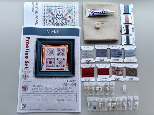 IMAKE Beginner Practice Kit - Clover Collection (4 Stunning Designs to Choose From!)