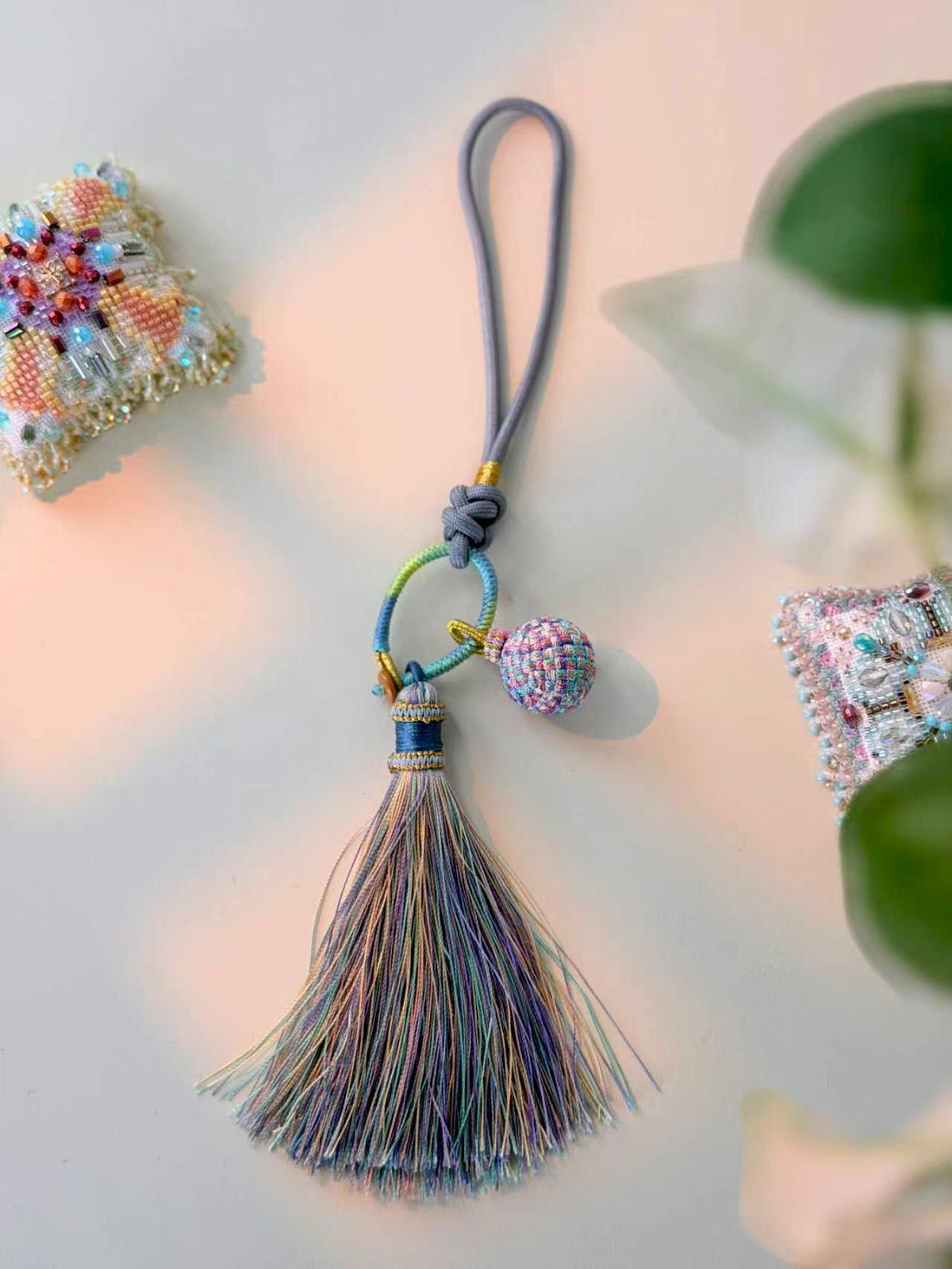 Cross Stitch Tassel Ornament – Decorative Hanging Tassel for Embroidery Projects