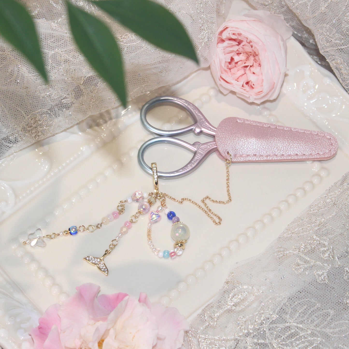 Cross Stitch Scissors & Hanging Set | Embroidery Tool Organizer Kit for Needlework