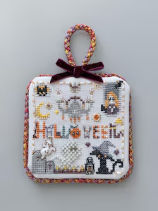 🐈⬛ Ethereal Spirit Night – Halloween Cross Stitch Kit | Beginner Friendly DIY Kit