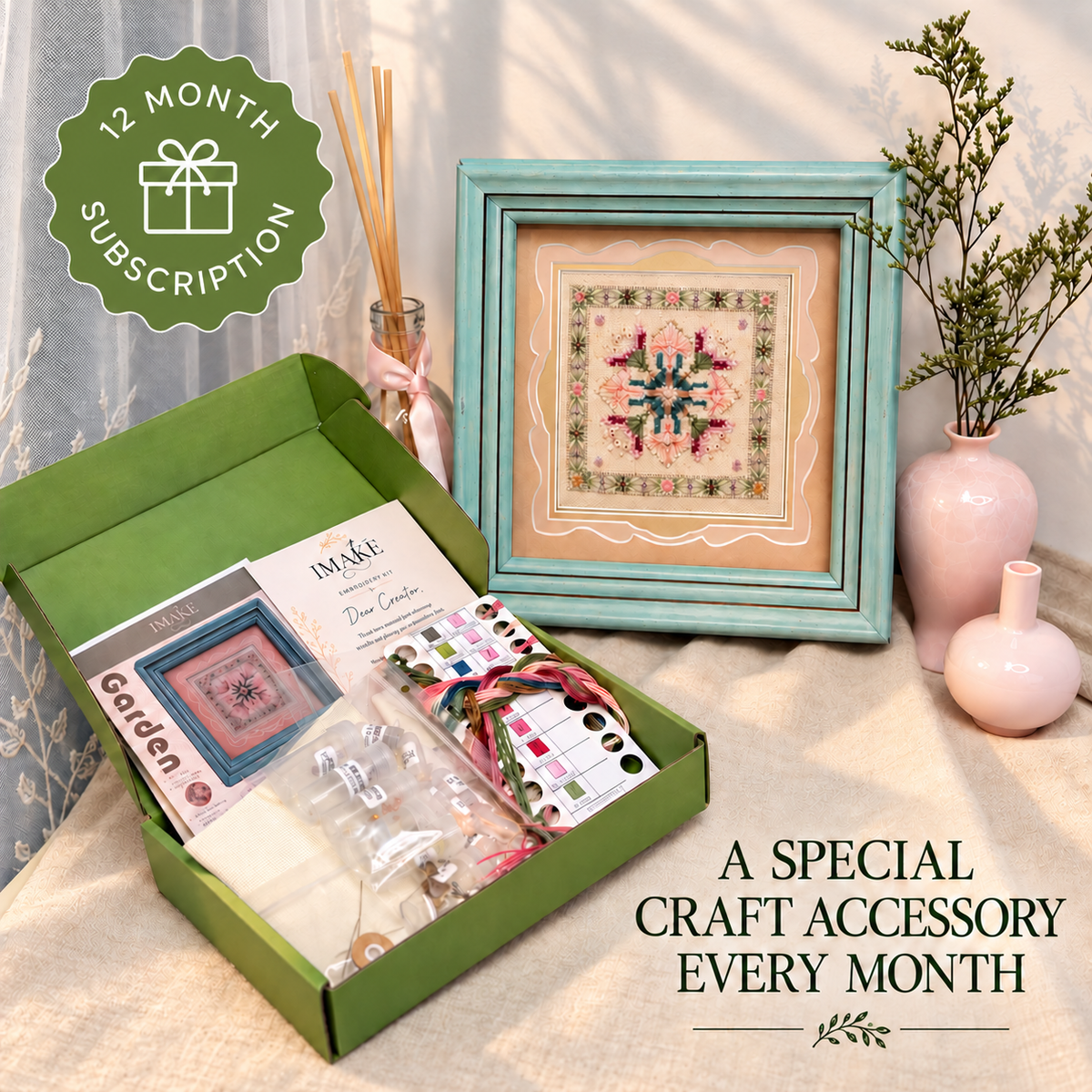 IMAKE Stitch Club Box 12 Month Subscription - Includes 12 Boxes