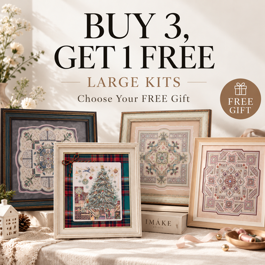 Buy 3 Get 1 Free Large Cross Stitch Kits | I MAKE Stitch DIY Embroidery Needlework Kits