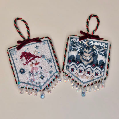 Christmas Cross Stitch Kit – Festive Flag Set