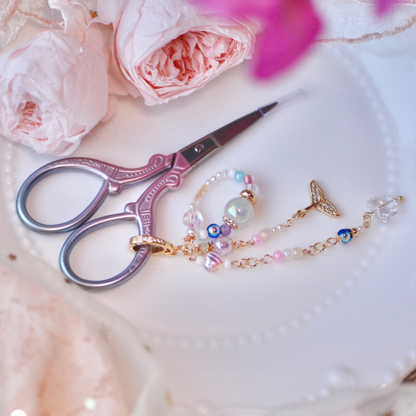 Cross Stitch Scissors & Hanging Set | Embroidery Tool Organizer Kit for Needlework