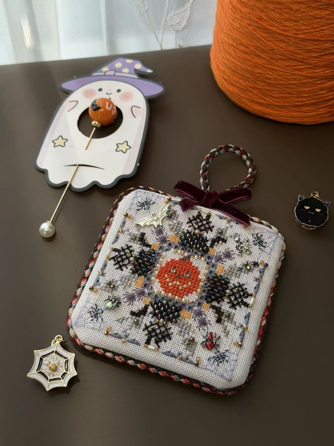 🎃 Spooky Halloween Embroidery Kit | Create Your Own Magical Halloween Decoration ✨