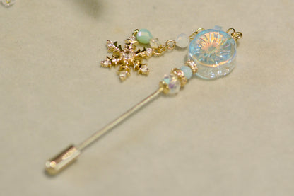 IMAKE “Snowy Serenity” Magnetic Needle Minder – Magnetic Accessory for Cross Stitch & Sewing Crafts