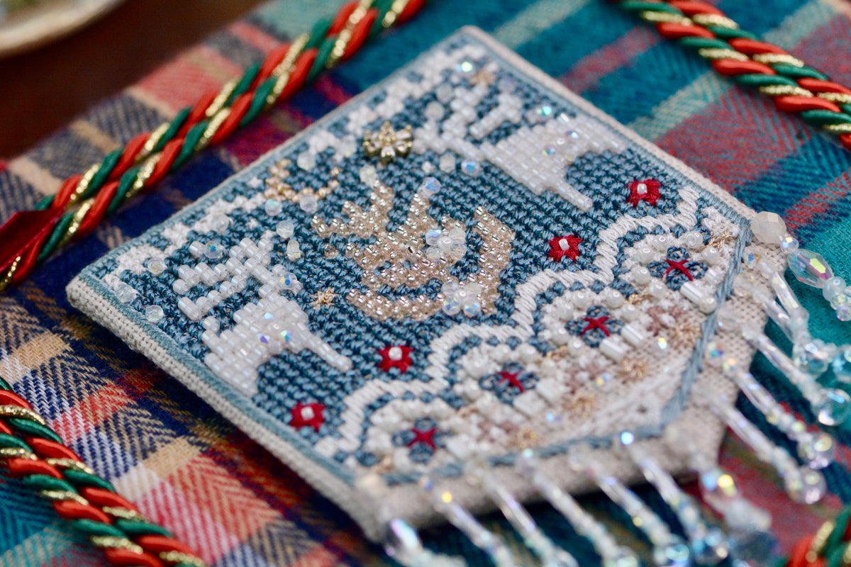 Christmas Cross Stitch Kit – Festive Flag Set