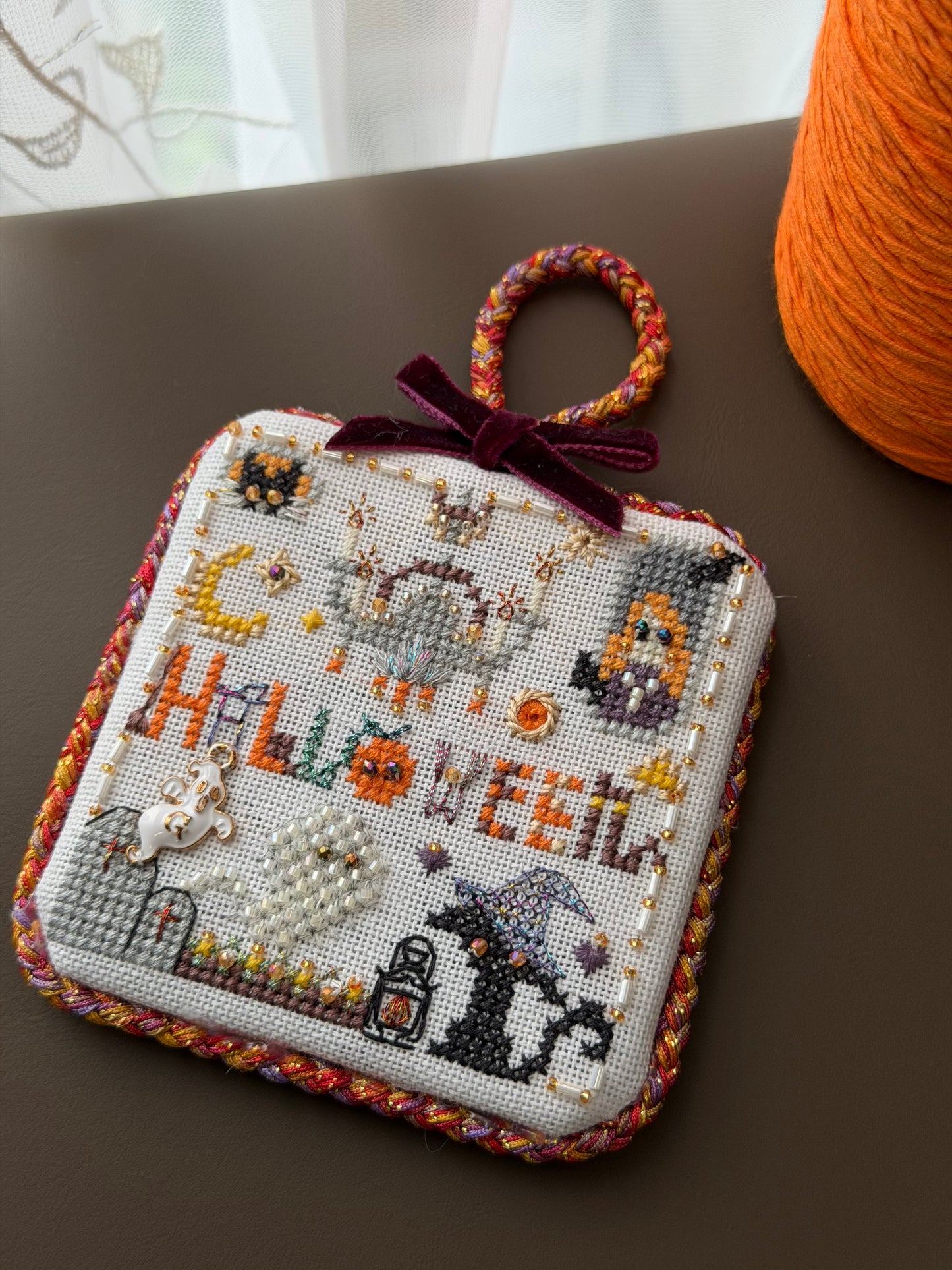 🎃 Spooky Halloween Embroidery Kit | Create Your Own Magical Halloween Decoration ✨