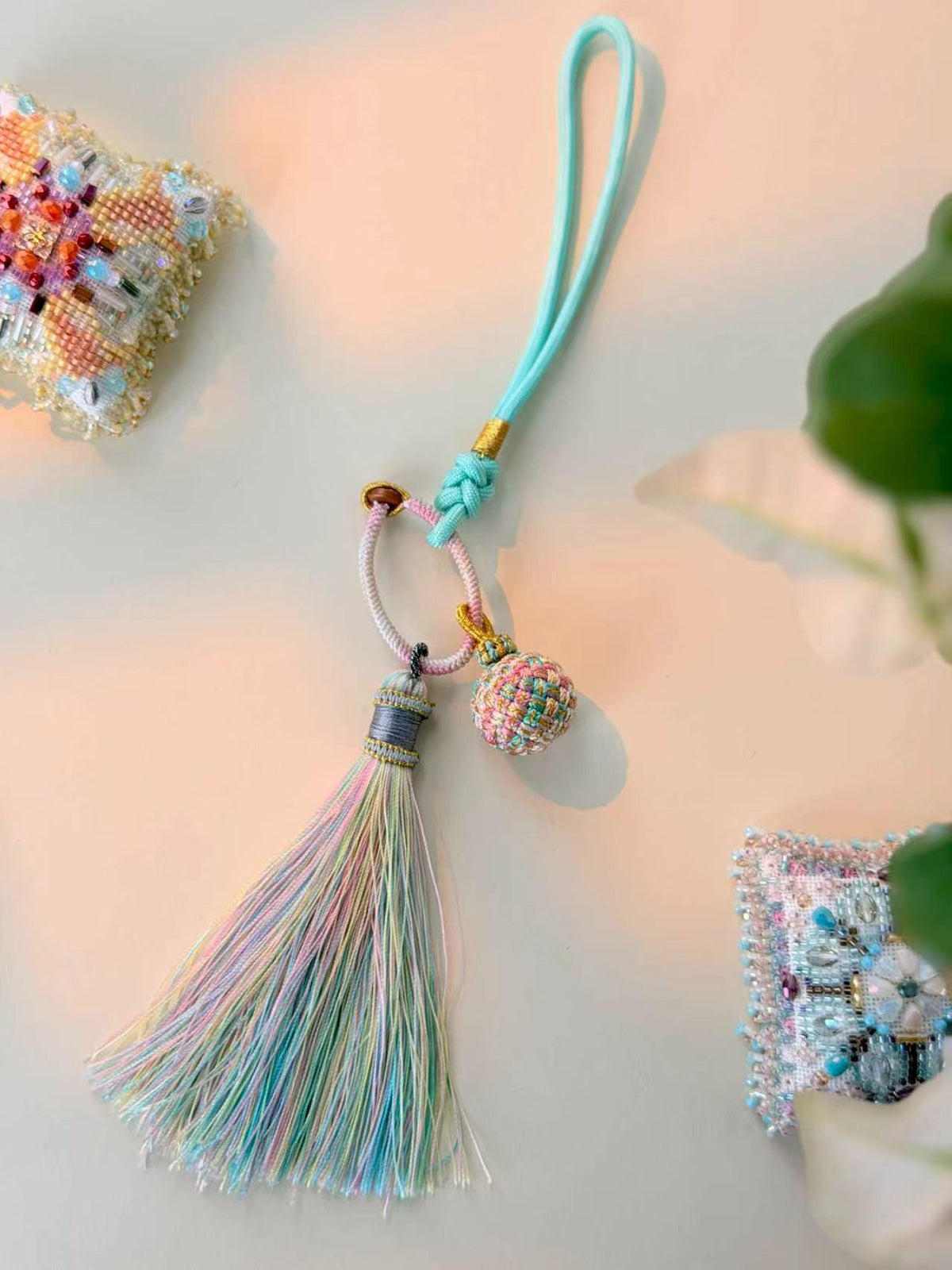 Cross Stitch Tassel Ornament – Decorative Hanging Tassel for Embroidery Projects