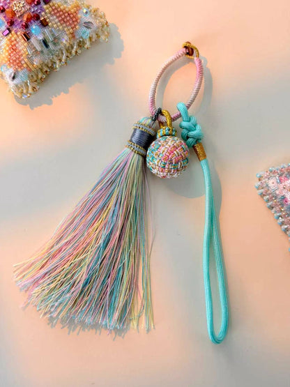 Cross Stitch Tassel Ornament – Decorative Hanging Tassel for Embroidery Projects