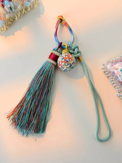 Cross Stitch Tassel Ornament – Decorative Hanging Tassel for Embroidery Projects