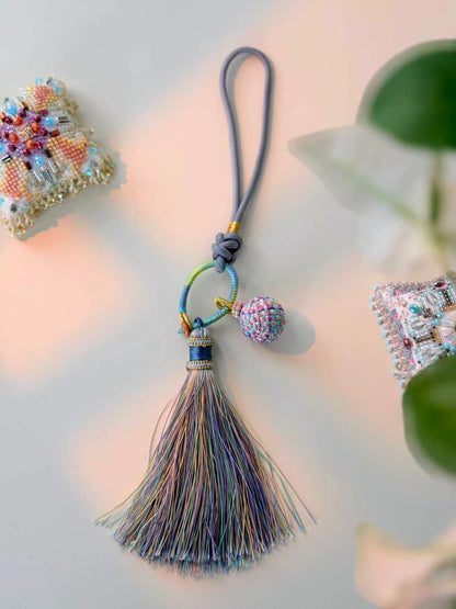 Cross Stitch Tassel Ornament – Decorative Hanging Tassel for Embroidery Projects