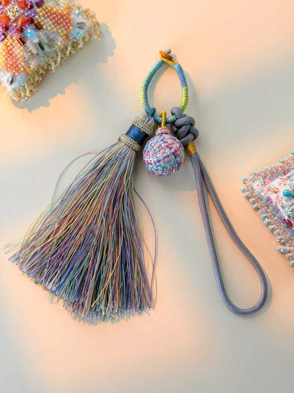 Cross Stitch Tassel Ornament – Decorative Hanging Tassel for Embroidery Projects