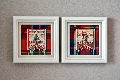 Christmas Cross Stitch Kit – Festive Flag Set