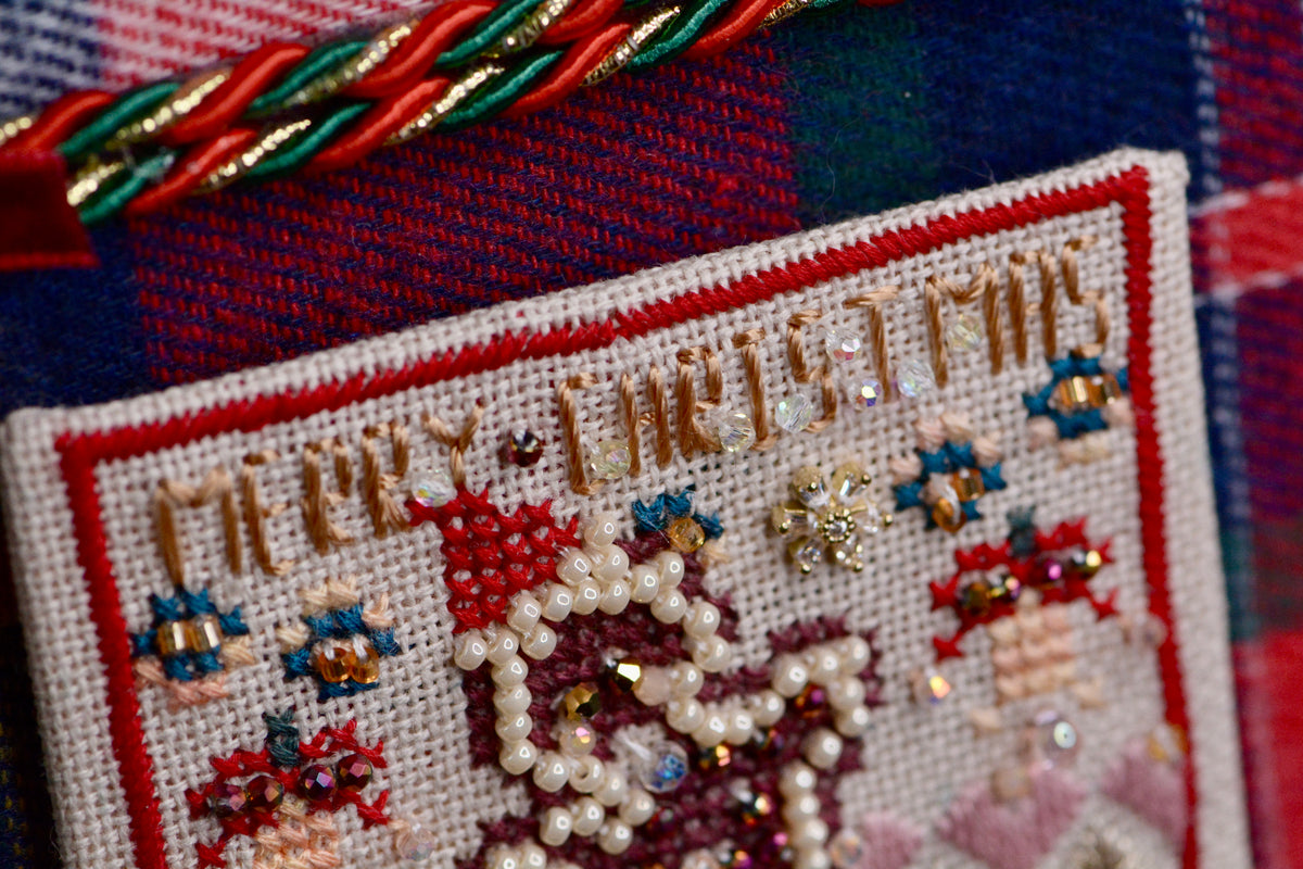 Christmas Cross Stitch Kit – Festive Flag Set