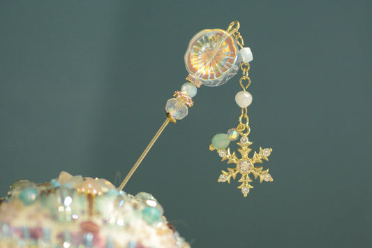 IMAKE “Snowy Serenity” Magnetic Needle Minder – Magnetic Accessory for Cross Stitch & Sewing Crafts