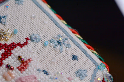 Christmas Cross Stitch Kit – Festive Flag Set