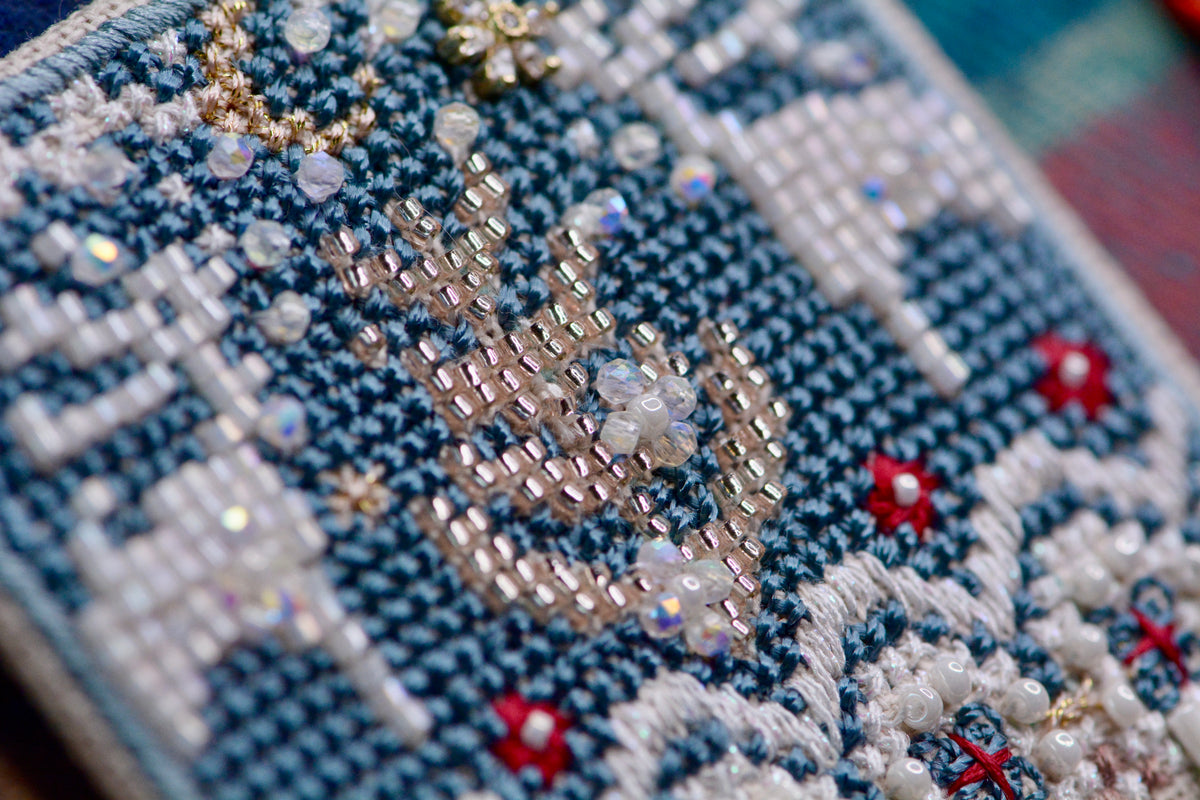 Christmas Cross Stitch Kit – Festive Flag Set