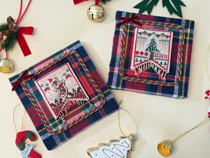 Christmas Cross Stitch Kit – Festive Flag Set