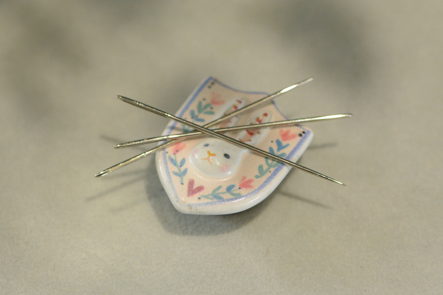 MAKE Customized Bunny Needle Minder – Magnetic Accessory for Cross Stitch & Hand Sewing Crafts  Not sold separately