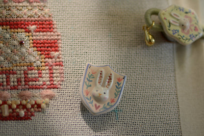 MAKE Customized Bunny Needle Minder – Magnetic Accessory for Cross Stitch & Hand Sewing Crafts  Not sold separately