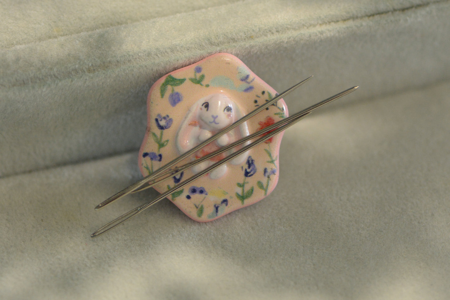 MAKE Customized Bunny Needle Minder – Magnetic Accessory for Cross Stitch & Hand Sewing Crafts  Not sold separately