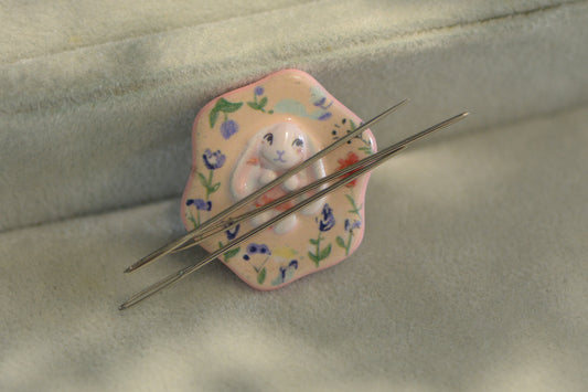 MAKE Customized Bunny Needle Minder – Magnetic Accessory for Cross Stitch & Hand Sewing Crafts  Not sold separately