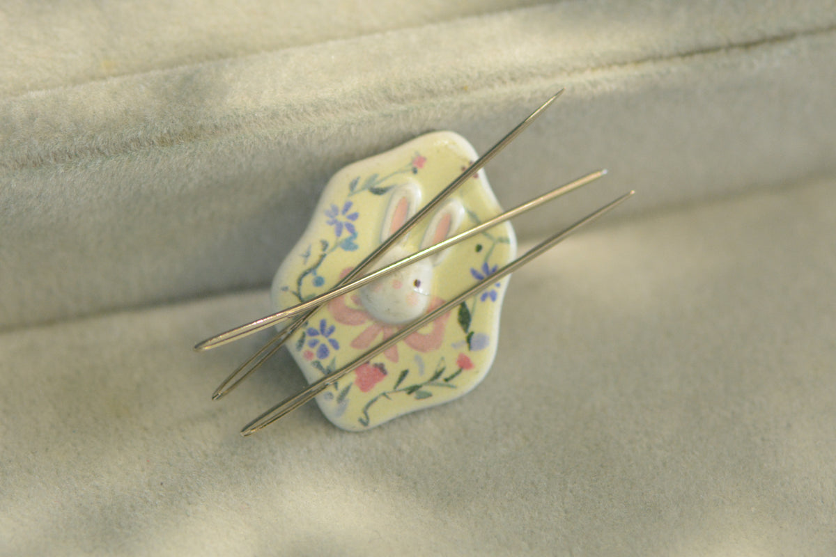 MAKE Customized Bunny Needle Minder – Magnetic Accessory for Cross Stitch & Hand Sewing Crafts  Not sold separately