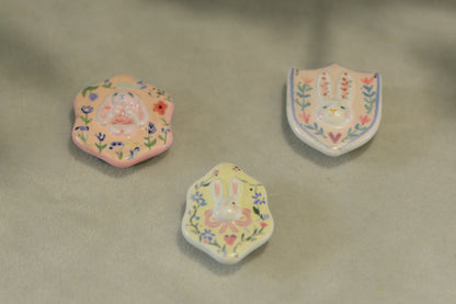 MAKE Customized Bunny Needle Minder – Magnetic Accessory for Cross Stitch & Hand Sewing Crafts  Not sold separately