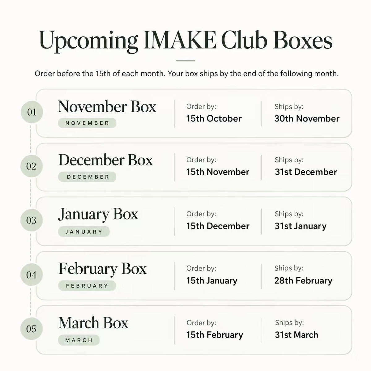 IMAKE Stitch Club Subscription Box - Monthly